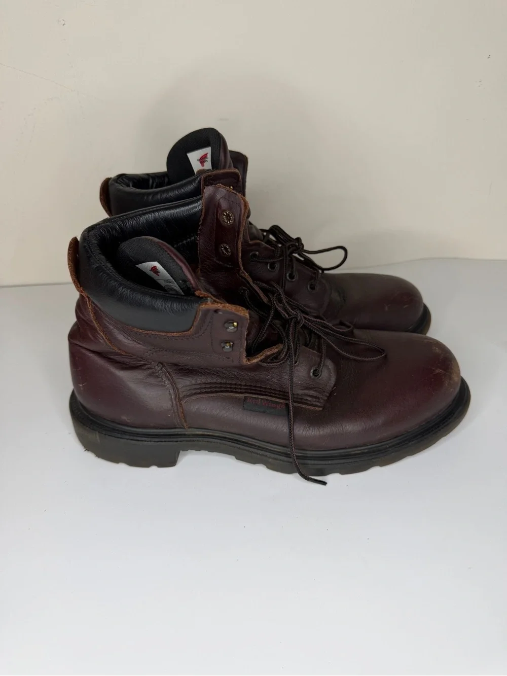 Red Wing Mens Size 11.5D Model 606 Soft Toe Brown Work Boot Oil Slip Resistant